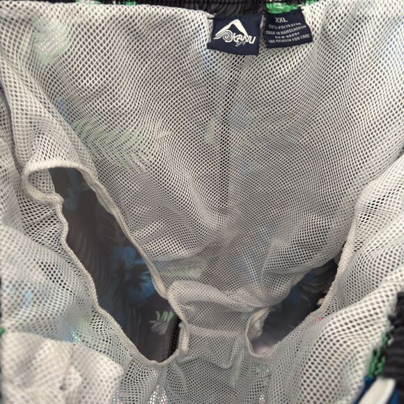 Kanu Surf Men's XXL Tropical Floral Hawaiian Wade Trunks Quick-Dry Swim Shorts - Picture 5 of 6